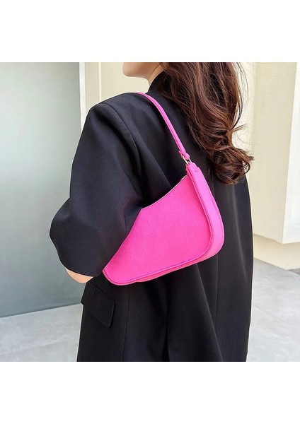 Yeşil Stil Kadın Moda Zarif Alışveriş Çantası Keçe Çanta Lüks Yeni Omuz Koltukaltı Çanta Gelişmiş Doku Kadın Çanta Çantalar (Yurt Dışından) fırsatları