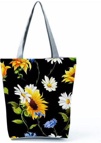 HL0690 Tarzı Kız Baskı Eko Yeniden Kullanılabilir Alışveriş Çantaları Kadın Büyük Tote Çanta Özel Desen Omuz Çantası ile Yeni Moda Çanta (Yurt Dışından)