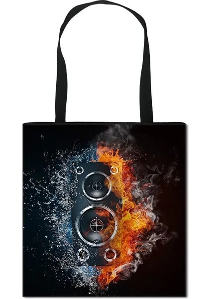 STDMUSICPCW23 Tarzı 39CMX39CM Piyano Müzik Notu Baskı Tote Çanta Moda Kadın Çanta Kız Omuz Saklama Torbaları Seyahat Bayanlar Için Büyük Kapasiteli Alışveriş Çantası (Yurt Dışından) fırsatları