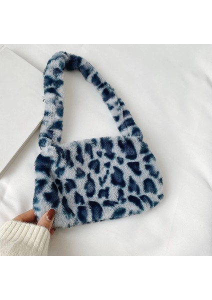 No.12 Tarzı Moda Yeni Düz Renk Omuz Koltukaltı Çanta Kadın Peluş Yumuşak Sonbahar Kış Moda Kabarık Tote Çanta Bayan Seyahat Çanta (Yurt Dışından)