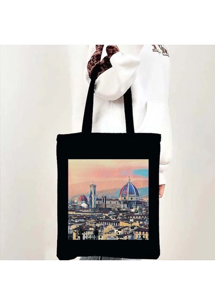 No.71 Stili 35X40CM Roma Kolezyum Italyan Haritası Bayrağı Cinque Terre Duomo Floransa Forza Italia Italya Atasözü Alıntılar Kanvas Tote Çantalar Alışveriş Çantaları (Yurt Dışından)