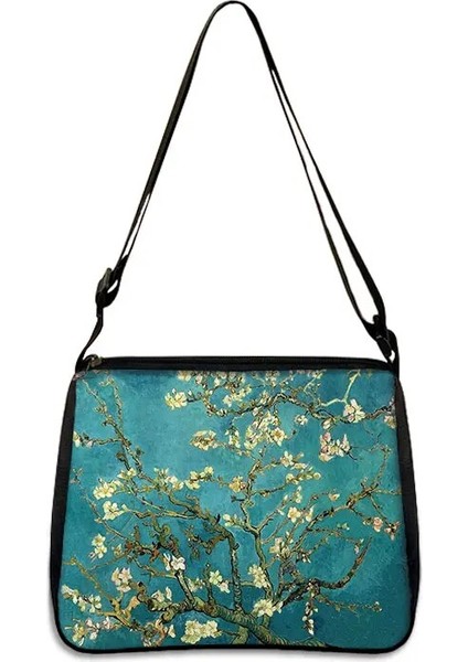 YXBSJMHS17 Tarzı 25CMX30CM Van Gogh Yıldızlı Gökyüzü Çanta Bayanlar Sanat Yağlıboya Ayçiçeği Moda Omuz Çantası Koltuk Altı Çantası Kız Alışveriş Seyahat Çantası (Yurt Dışından)