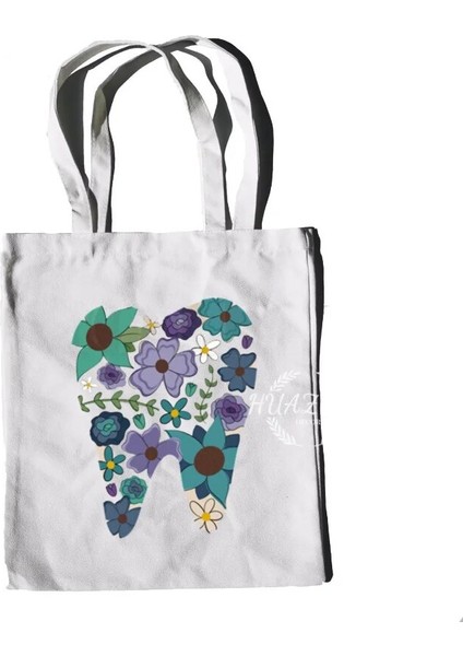 No.13 Tarzı 23-27CM Diş Omuz Çantaları ve Diş Hekimi Grafik Estetik Komik Moda Çanta Rahat Alışveriş Kız Çanta Kadın Zarif Kanvas Çanta (Yurt Dışından) fırsatları