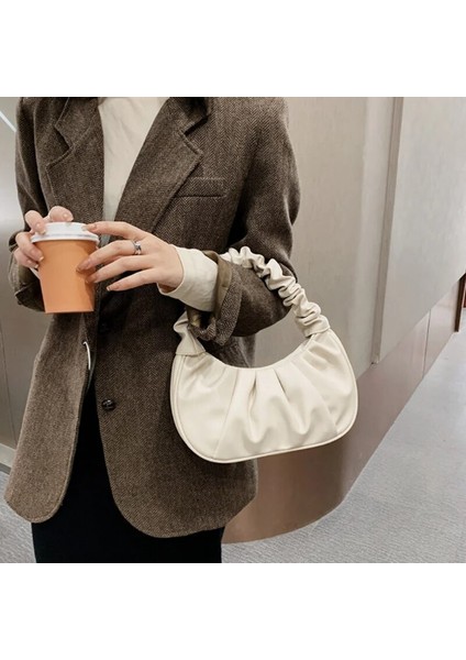 Siyah Stil Сумка Женская Kadın Kore Kat Omuz Hamur Çanta Bolsa Mochila Lüks Tasarımcı Moda 가방 Kadınlar Için Pileli El Çantaları (Yurt Dışından) modelleri