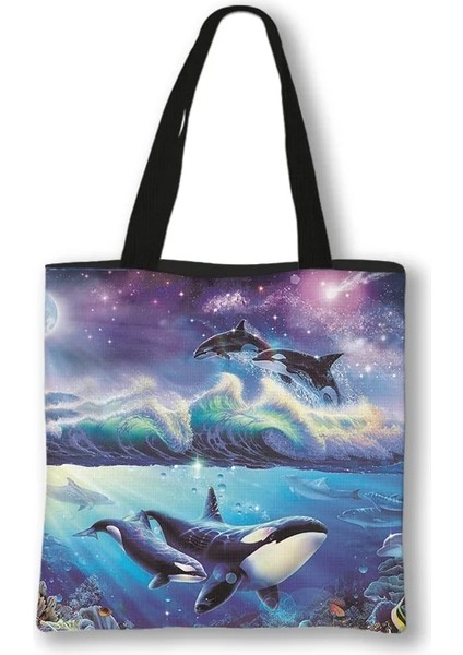 BDSTDHAITUNS16 Tarzı 39CMX39CM Dolrint Bayan Çanta Kız Kanvas Tote Çanta Alışveriş Seyahat Kadın Eko Yeniden Kullanılabilir Omuz Alışveriş Çantaları Yüksek Kapasiteli (Yurt Dışından)