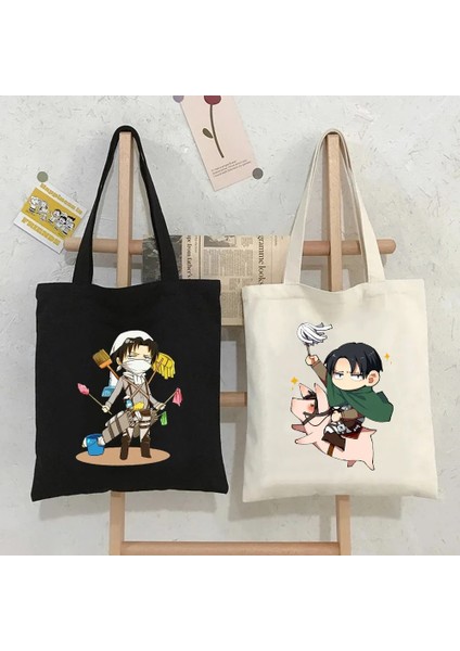 No.42 Tarzı 35X40CM Levi Ackerman Titan'a Saldırı Eren Lıvaı Anime Manga Karikatür Sevimli Kadın Kanvas Omuz Çantası Çanta Pamuk Alışveriş Çantaları (Yurt Dışından) modelleri