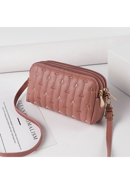 Siyah Stil S Beden Kadın Için Pu Çanta Kendi Tasarım Çok Fonksiyonlu Omuz Çantası Yeni Moda 3 Fermuarlı Crossbody Çanta Büyük Kapasiteli Bayan Bilek Çantası (Yurt Dışından) indirimleri