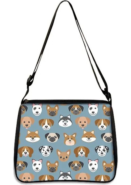 YXBJIWA08CW Stili 25CMX30CM Sevimli Köpek Chihuahua Baskı Omuzdan Askili Çanta Chihuahua Anne Kadın Çanta Küçük Debriyaj Telefon Çanta Tutucu Çanta Rahat Bez Çantalar (Yurt Dışından) fırsatları