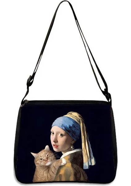 YXBSJMHS03 Stili 20CMX24CM Van Gogh Yıldızlı Gökyüzü Çanta Bayanlar Sanat Yağlıboya Ayçiçeği Moda Omuz Çantası Koltuk Altı Çantası Kız Alışveriş Seyahat Çantası (Yurt Dışından)