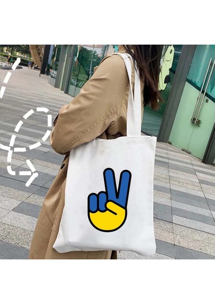 No.35 Tarzı 35X40CM Ayçiçeği Güller Ukraynalı Kız Damga Barış Ukrayna Bayrağı Haritası Erkek Kadın Omuz Alışveriş Pamuk Kanvas Tote Çanta Alışveriş Çantaları (Yurt Dışından)