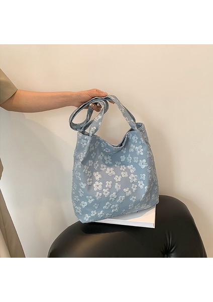 Pembe Tarzı Kadın Çiçek Kanvas Postacı Çanta Tasarımcısı Çanta Bayanlar Katı Büyük Kapasiteli Omuz Çantaları Rahat Kadın Alışveriş Çantası (Yurt Dışından) indirimleri