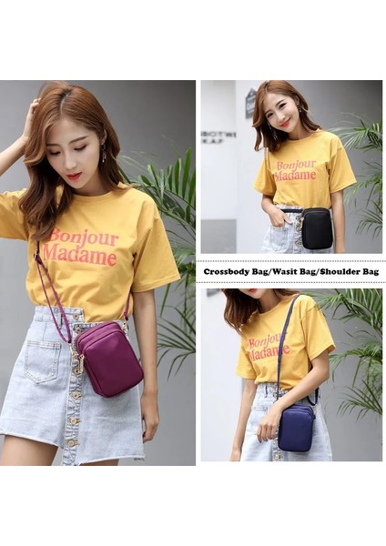 Siyah Stil Kore Versiyonu Su Geçirmez Çanta Kadın Omuz Çantası Ünlü Tasarımcı Küçük Crossbody Çanta Bayan Çanta Cep El Çantaları Kadın (Yurt Dışından) fırsatları