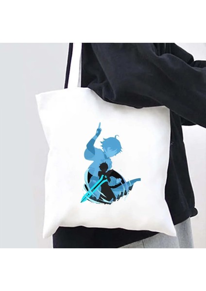 Keqing Stili 35X40CM Anime Manga Tote Çanta Raiden Hu Tao Kaeya Kazuha Keqing Zhongli Childe Chongyun Ge Etki Alışveriş Çantaları Kanvas Pamuk Çanta (Yurt Dışından) fiyatları