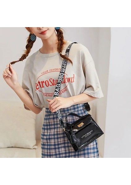 Kremsi-Beyaz Tarzı 17CMX6CMX13CM Moda Kadın Postacı Çantası Pu Deri Kadın Crossbody Omuz El Çantaları Kadınlar Için Yüksek Li Kozmetik Çantası Bayan Çanta (Yurt Dışından) fırsatları