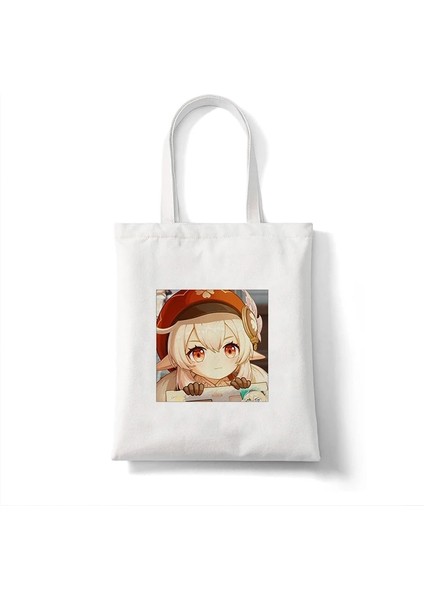 B360N Tarzı Kanvas Çanta Alışveriş Çantası Ge Oyunu Kawaii Anime Alışveriş Çantaları Çanta Omuzdan Askili Çanta Rahat Çanta Kadın Yüksek Kapasiteli Eko Çanta (Yurt Dışından)