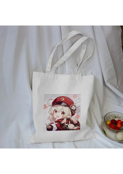 B360N Tarzı Kanvas Çanta Alışveriş Çantası Ge Oyunu Kawaii Anime Alışveriş Çantaları Çanta Omuzdan Askili Çanta Rahat Çanta Kadın Yüksek Kapasiteli Eko Çanta (Yurt Dışından) modelleri