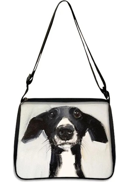 YXBCUTEDOG09X Stili 20CMX24CM Sevimli Dachshund Köpek Omuz Çantası Kadın Moda Çok Fonksiyonlu Çanta 3D Yavru Dachshund Baskı Bez Çantalar Kanvas Alışveriş Çantası (Yurt Dışından)