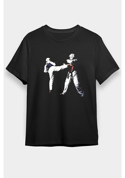 Taekwondo Siyah Unisex Tişört T-Shirt