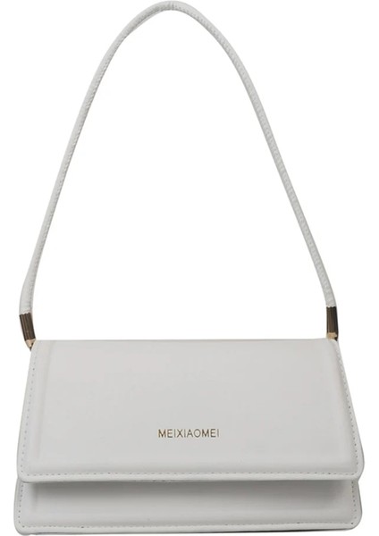 Beyaz Stil Kadın Crossbody Çanta Düz Renk Yastık Crossbody Çanta Büyük Kapasiteli Nefes Alabilir Dayanıklı Çizilmeye Dayanıklı Bayan Günlük Eğlence (Yurt Dışından)