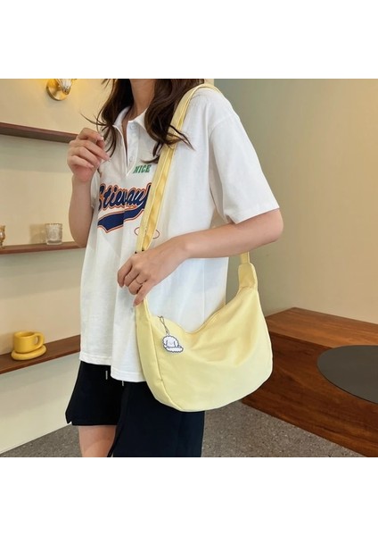 Sarı Stil 23X8X20CM Omuz Çantaları Kadın Katı Harajuku Tüm Maç Basit Çok Fonksiyonlu Çanta Büyük Kapasiteli Crossbody Çanta Kadın Gençler Için Çanta (Yurt Dışından) indirimleri