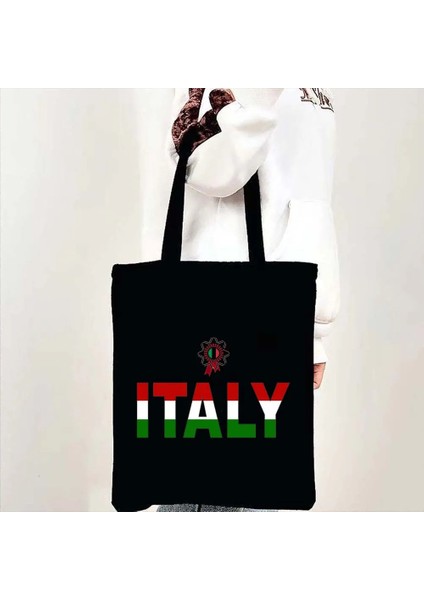 No.38 Tarzı 35X40CM Floransa Pisa Kulesi Milalia Italia Roma Italyan Italya Bayrağı Haritası Cenova Alışveriş Omuz Kanvas Tote Çantalar Shopper Çantalar (Yurt Dışından)