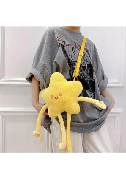 No.14 Tarzı Kadın Kişilik Komik Cep Telefonu Çantası Kız Sevimli Karikatür Peluş Ördek Bebek Omuz Çantası Ew Çapraz Vücut Çantası (Yurt Dışından)