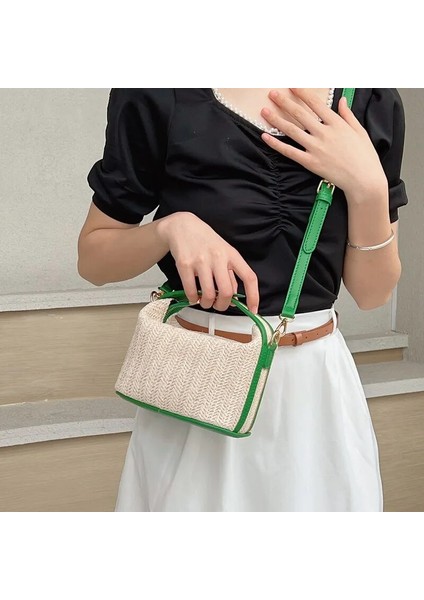 No.1 Stili 20X12X11 2023 Yeni Hasır Crossbody Çanta Kadınlar Için Bohemian Küçük Örgü Yaz Çanta ve Lüks Çanta Tatil Kovası Plaj Çantaları (Yurt Dışından) modelleri