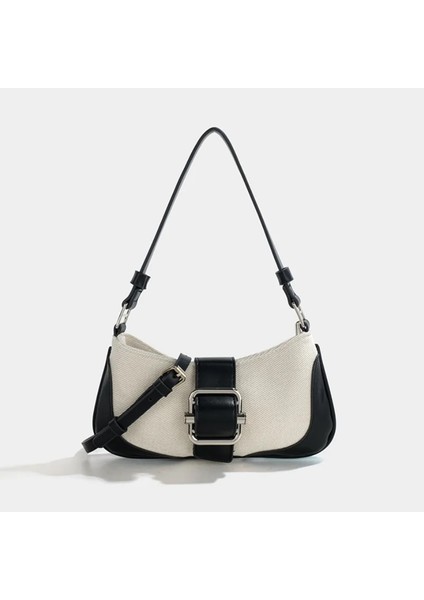 Şerit Stili Kadınlar Için Çanta Retro Yüksek Li Dikiş Omuz Koltukaltı Çanta Niş Tasarım Sonbahar Yeni Mizaç Moda Crossbody Çanta (Yurt Dışından) fırsatları