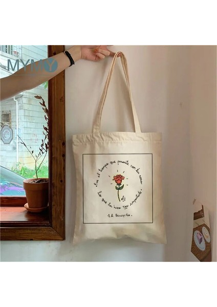 No.8 Tarzı 23X27CM-9X10.6IN Mafalda Karikatür Omuzdan Askili Çanta Kadın Kanvas Tote Çanta Kız Punk Büyük Kapasiteli Gotik Komik Estetik Kawaii Boyama Çanta (Yurt Dışından)