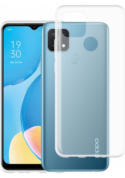 Oppo A15 Uyumlu Lüx Seri Kamera Korumalı Arka Koruma Kılıf - Şeffaf