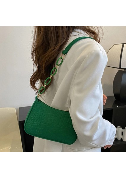 Beyaz Stil Moda Kadın El Çantası Basit Keçe Eyer Çantası Su Geçirmez Taşınabilir Zarif Timsah Doku Hafta Sonu Tatili Için Rahat (Yurt Dışından) fiyatları