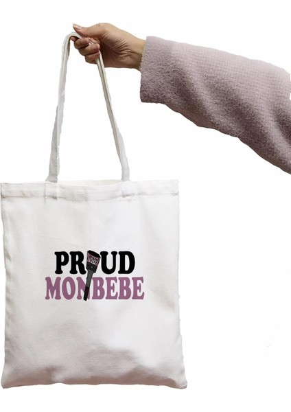 D536-29 Tarzı Monsta x Kadın Çanta Harajuku Gotik Kanvas Çanta H Karikatür Büyük Kapasiteli Alışveriş Çantası Moda Rahat Omuz Çantası (Yurt Dışından)
