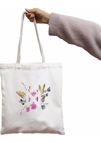 D536-29 Tarzı Monsta x Kadın Çanta Harajuku Gotik Kanvas Çanta H Karikatür Büyük Kapasiteli Alışveriş Çantası Moda Rahat Omuz Çantası (Yurt Dışından) fırsatları