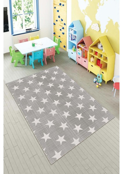 Ekonomik Desenli Renkli Dijital Baskı Yıkanabilir Kaymaz Taban Modern Çocuk Halısı.(Süngersiz)