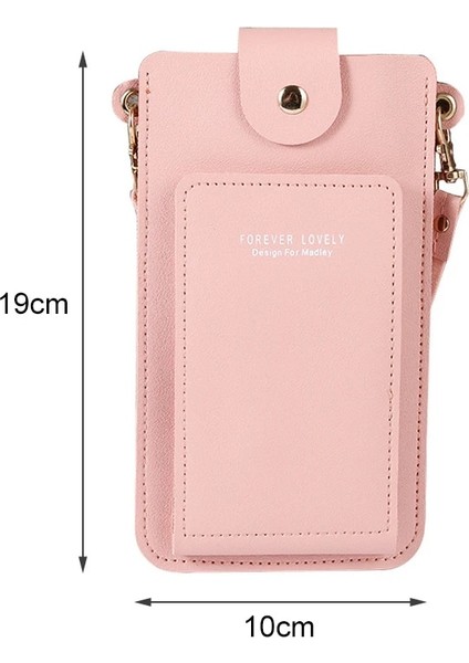 Kırmızı Stil Geestock Cüzdan Kadın Dokunmatik Ekran Omuzdan Askili Çanta Büyük Kapasiteli Cep Telefonu El Çantası Bayan Çanta Kart Tutucu Crossbody Çanta (Yurt Dışından) fırsatları