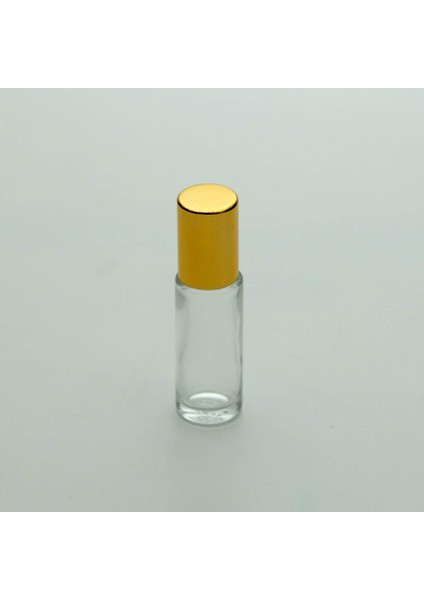 Parfüm Şişesi 4 ml (5 Adet) Roll-On Sarı Kapaklı Boş Şişe