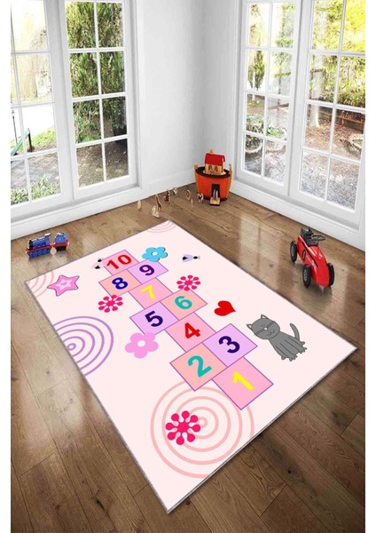 Desenli Renkli Dijital Baskılı Yıkanabilir Kaymaz Taban Modern Mutfak Halısı (Süngersiz) fiyatları