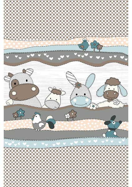 Desenli Renkli Dijital Baskı Yıkanabilir Kaymaz Taban Modern Çocuk Halısı ve Yolluk. modelleri