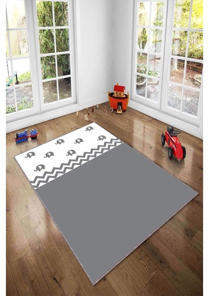 Desenli Renkli Dijital Baskı Yıkanabilir Kaymaz Taban Modern Çocuk Halısı ve Yolluk.