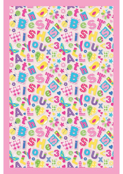 Ingilizce Kelimeler Harf Alfabe Desenli Yıkanabilir Kaymaz Taban Leke Tutmaz Çocuk Odası Halısı modelleri