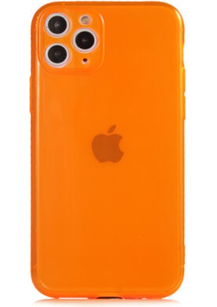Apple iPhone 11 Pro Uyumlu Mun Seri Arka Koruma Kılıf - Turuncu
