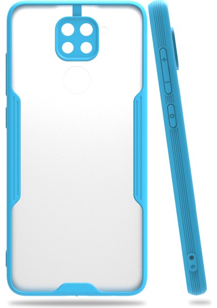 Xiaomi Redmi Note 9s Uyumlu Platin Seri Arka Koruma Kılıf - Mavi