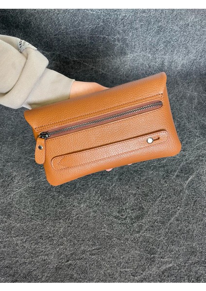 SL-312 Hakiki Deri Çok Işlevli Özel Portföy Kartlık Bölmeli El Çantası 22,5 Cm×13,5 cm Sanat Leather fırsatları