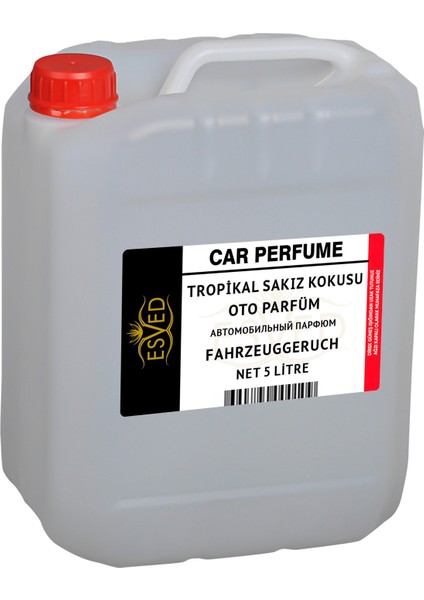 Tropikal Sakız Kokusu Araba Kokusu, Oto Parfüm 5 Litre