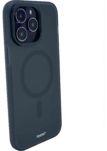 Apple iPhone 14 Pro Uyumlu Zırh Jmookit Magsafe Arka Koruma Kılıf - Siyah