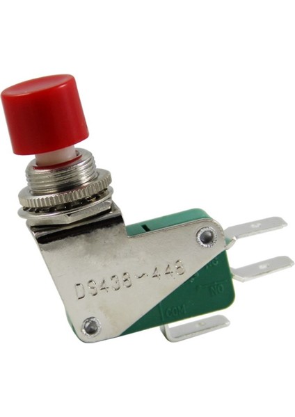 Micro Switch DS-438 Kırmızı Butonlu Ø12MM (IC-176E)