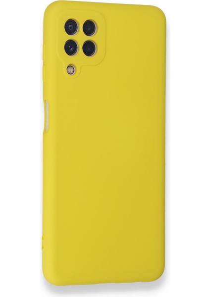 Samsung Galaxy M32 Uyumlu Lansman Seri Arka Koruma Kılıf - Sarı