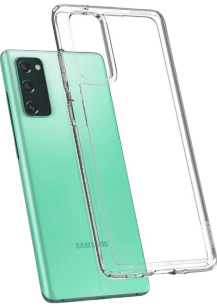Samsung Galaxy S20 Fe Uyumlu Lüx Seri Kamera Korumalı Arka Koruma Kılıf - Şeffaf