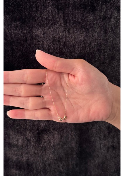 14 Ayar Altın Oval Harf Kolye fırsatları