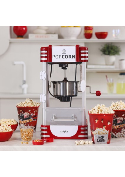 Retro Xxl Profesyonel Popcorn Patlamış Mısır Makinesi
